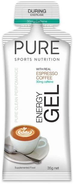 Pure Energy Gel Espresso + 30mg Caffeine