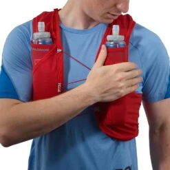 Salomon Adv Skin 5 Unisex Running Vest With Flasks Included -Camelbak Shop 1249916 adv skin 5 unisex running vest with flasks goji berry x small