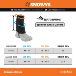 Sea To Summit Spinifex Ankle Gaiters Canvas -Camelbak Shop 1252436 spinifex canvas ankle gaiters
