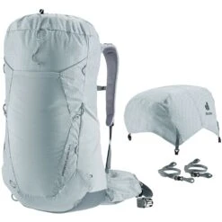 Deuter Aircontact Ultra 50 + 5 Backpack -Camelbak Shop 1258459 aircontact ultra 50 plus 5 backpack tin shale