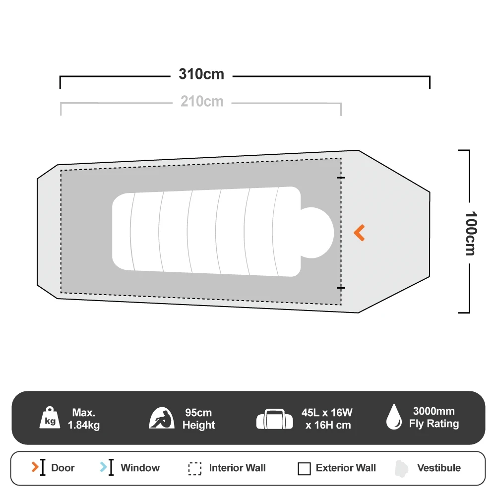 Roman Cradle 1P Hiking Tent 19 Roman Cradle 1P Hiking Tent - Image 17