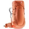 Deuter Aircontact Ultra 45 + 5 SL Backpack -Camelbak Shop 1267022 aircontact ultra 45 plus 5 sl backpack sienna paprika