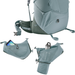 Deuter Aircontact Core 65 + 10 SL Backpack -Camelbak Shop 1267360 aircontact core 65 plus 10 sl backpack shale ivy