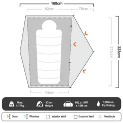 Marmot Tungsten Ultralight 1−Person Tent -Camelbak Shop 1273897
