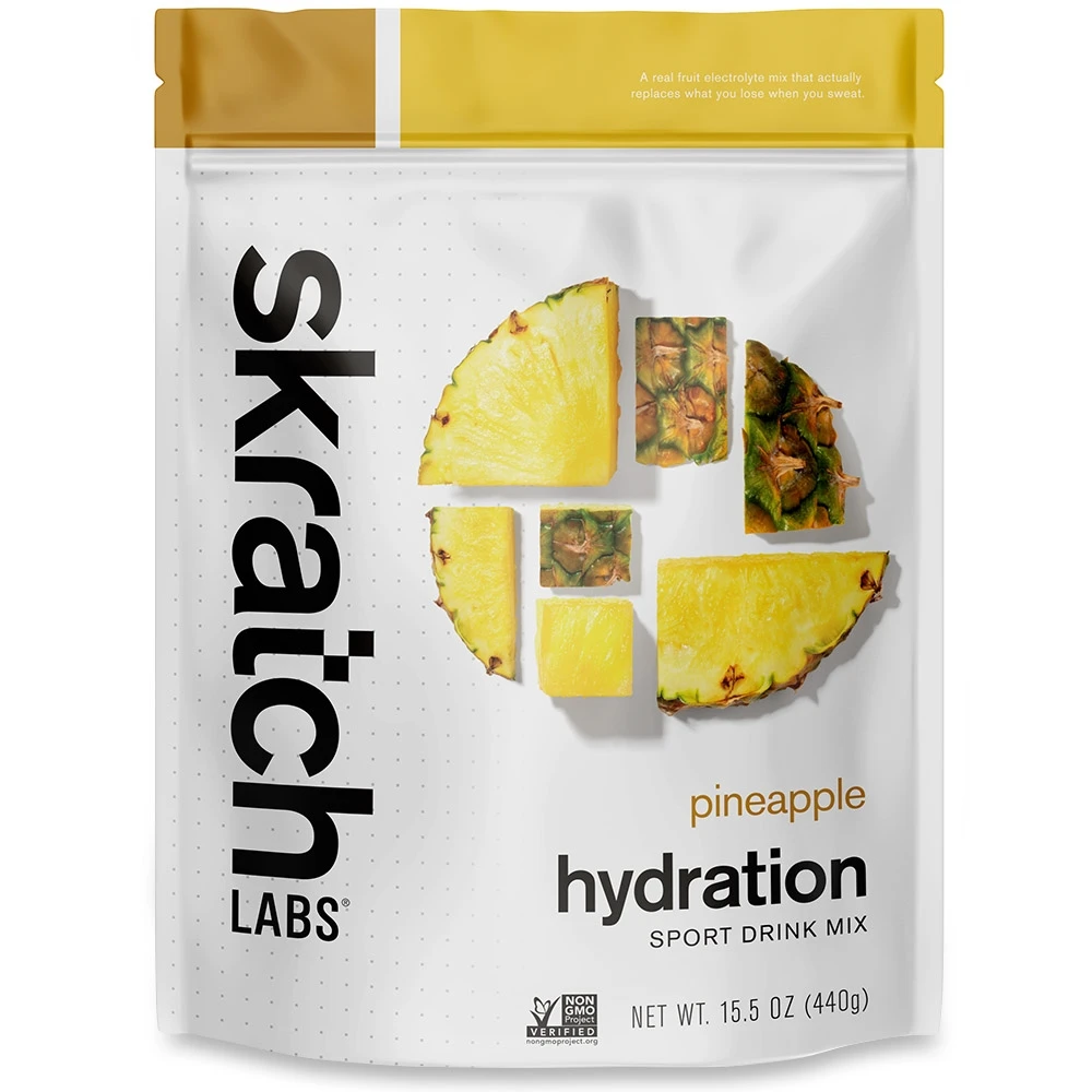 Skratch Labs Hydration Drink Mix 440g Pineapple 20 Serve 3 Skratch Labs Hydration Drink Mix 440g Pineapple 20 Serve