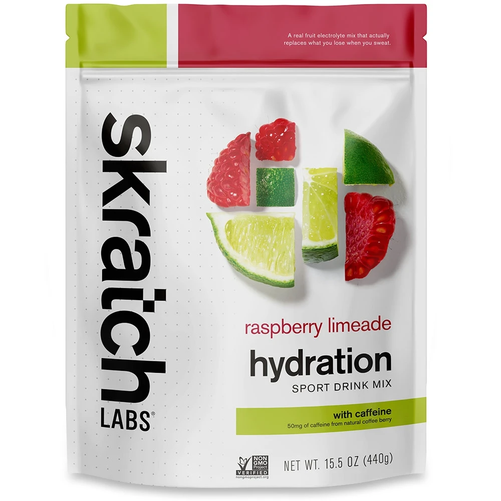 Skratch Labs Hydration Drink Mix 440g Raspberry Limeade 20 Serve 3 Skratch Labs Hydration Drink Mix 440g Raspberry Limeade 20 Serve