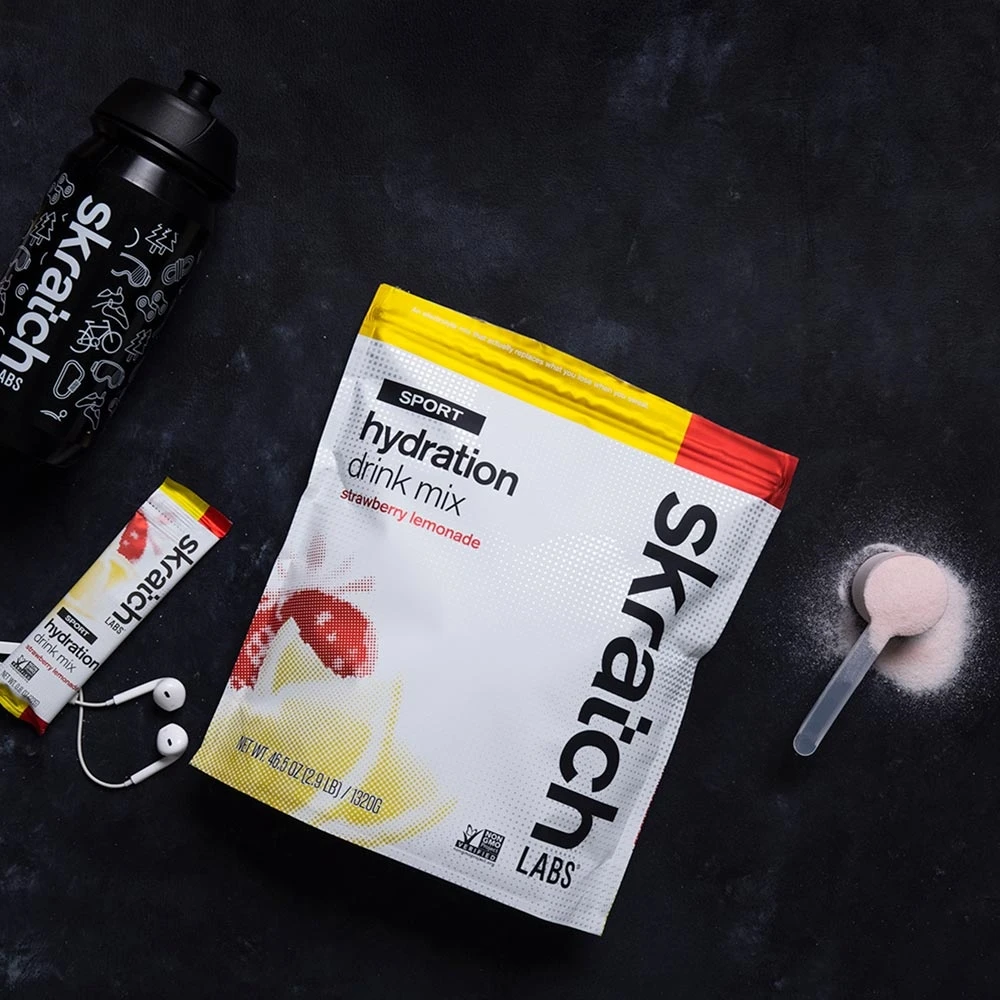 Skratch Labs Hydration Drink Mix 440g Strawberry Lemonade 20 Serve 4 Skratch Labs Hydration Drink Mix 440g Strawberry Lemonade 20 Serve - Image 2