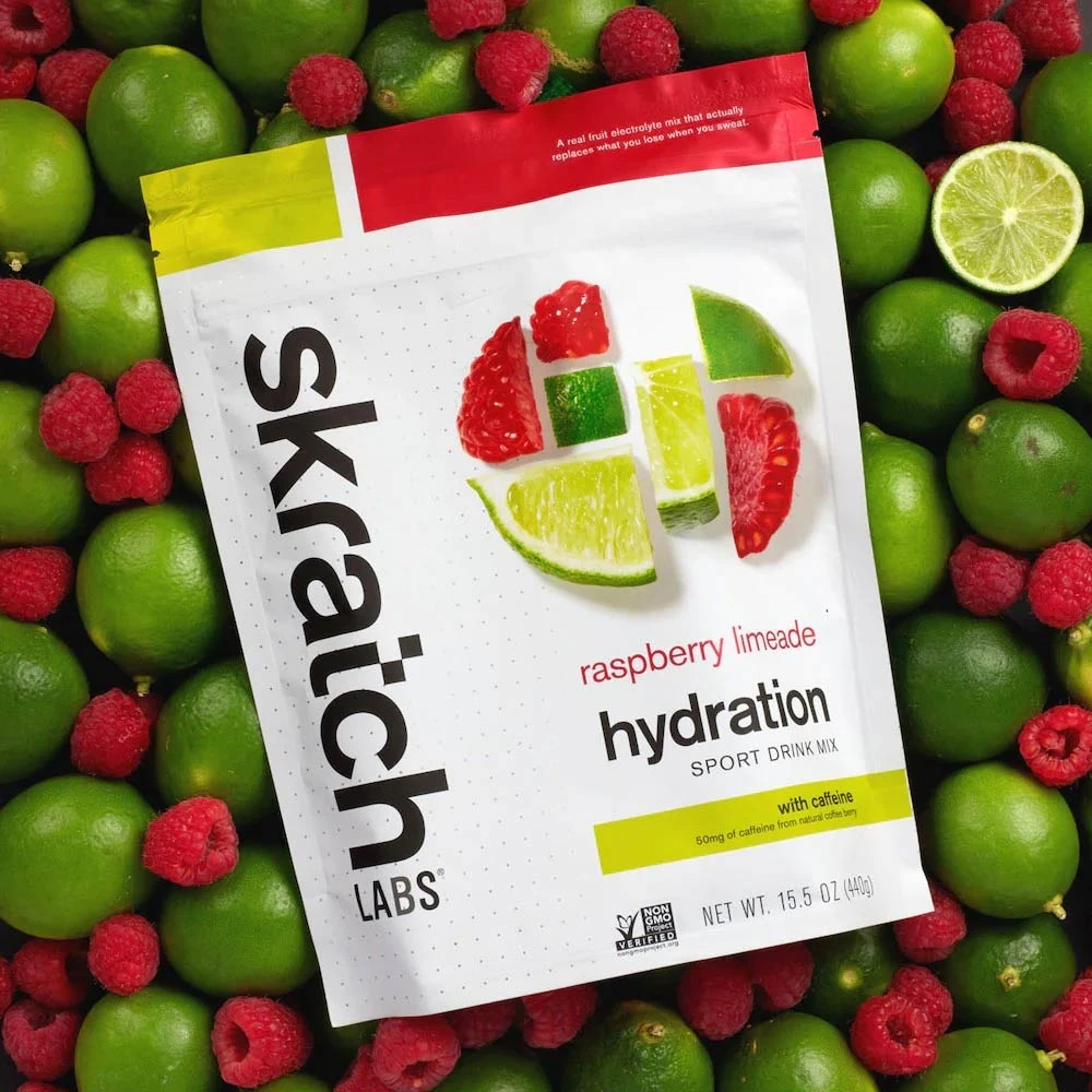 Skratch Labs Hydration Drink Mix 440g Raspberry Limeade 20 Serve 4 Skratch Labs Hydration Drink Mix 440g Raspberry Limeade 20 Serve - Image 2