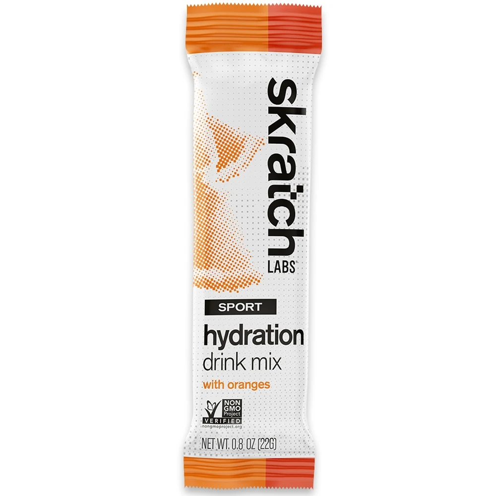 Skratch Labs Hydration Drink Mix 22g Orange Single Serve 3 Skratch Labs Hydration Drink Mix 22g Orange Single Serve