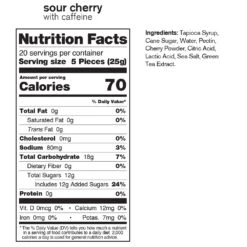 Skratch Labs Energy Chews Sport Fuel 50g Sour Cherry -Camelbak Shop 1275869 skr sport energy chews 50g sour cherry w caffeine
