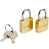Solid Brass Padlocks 2 Pack